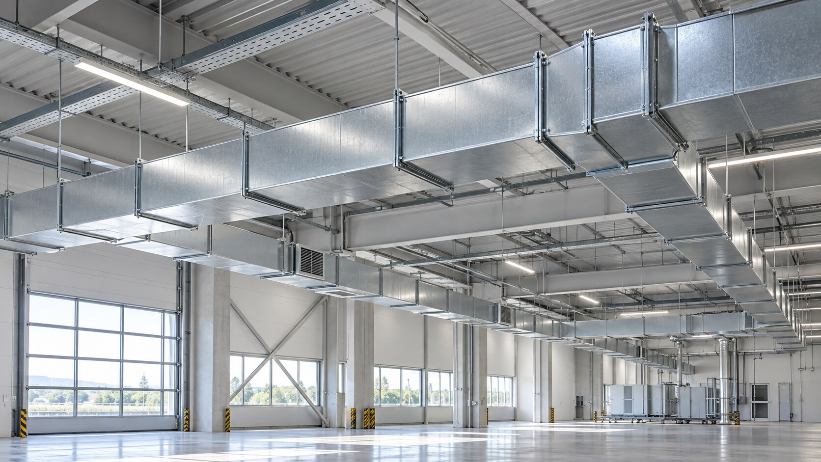 Endüstriyel galvaniz kanal montajı