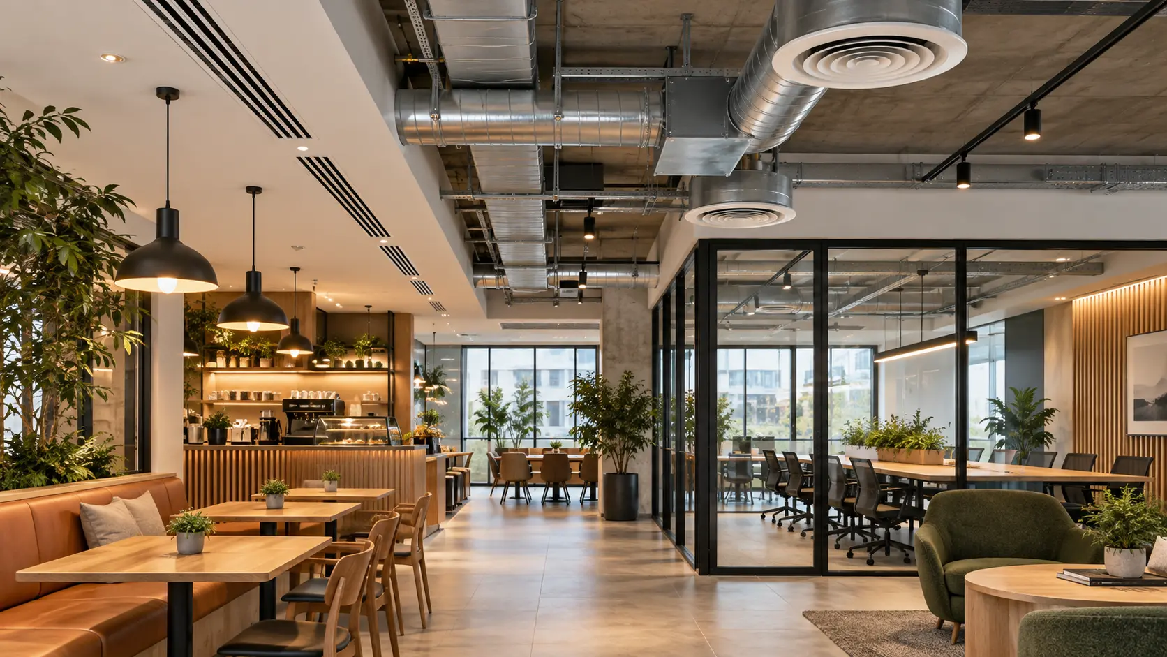 Ofis ve kafe konfor havalandırması